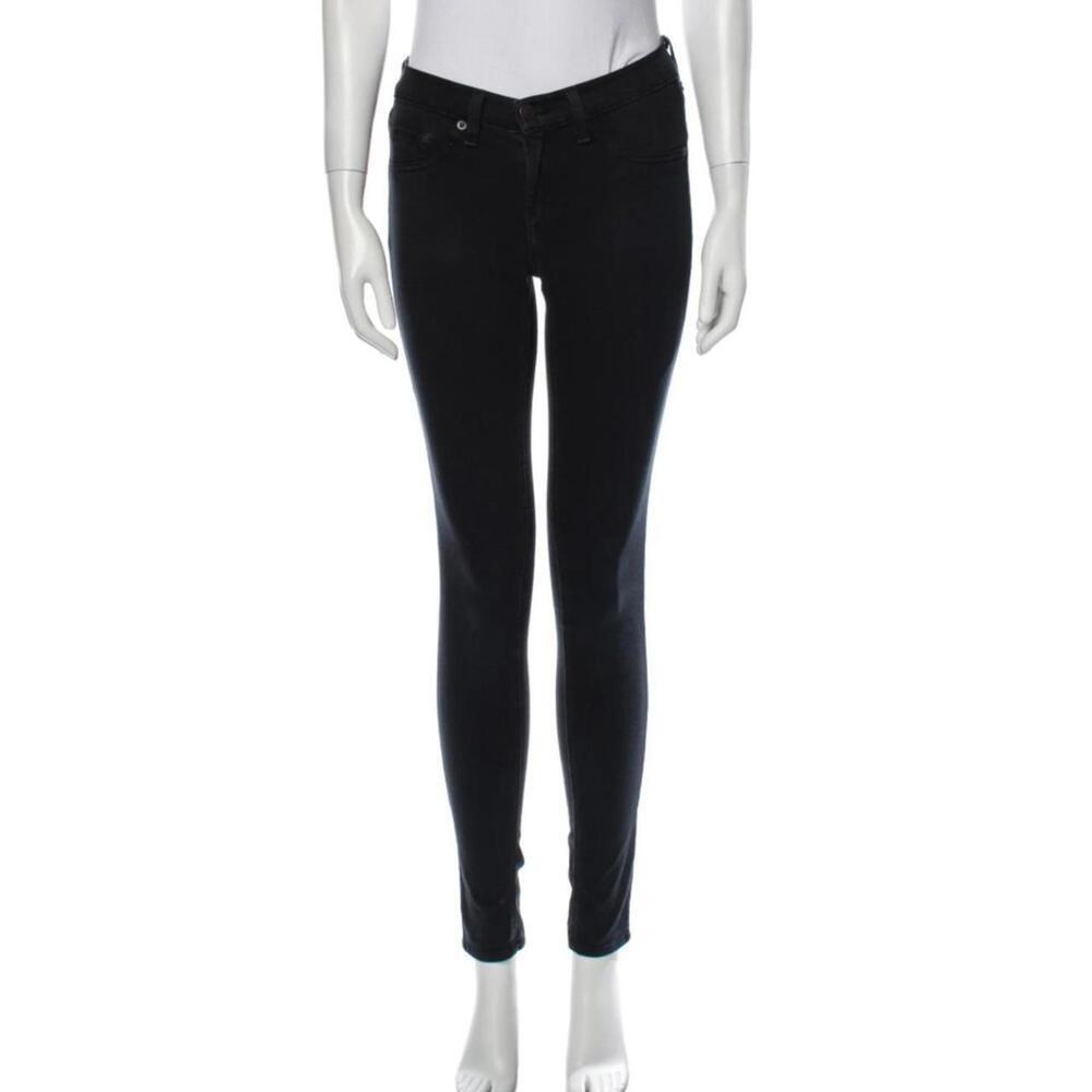 Rag & Bone Dark Navy Wash Skinny Jeans Low Rise Indie Sleaze 2010s‎ Sz 25